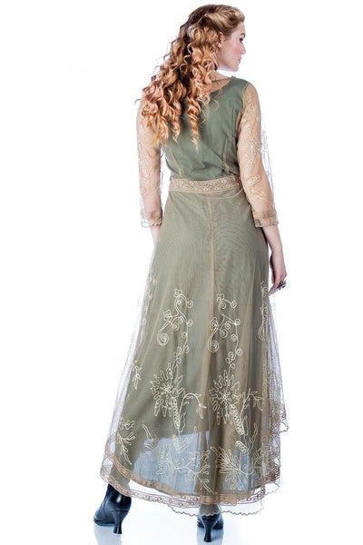 Downton Abbey Tea Party Gown 40163 in Sage by Nataya