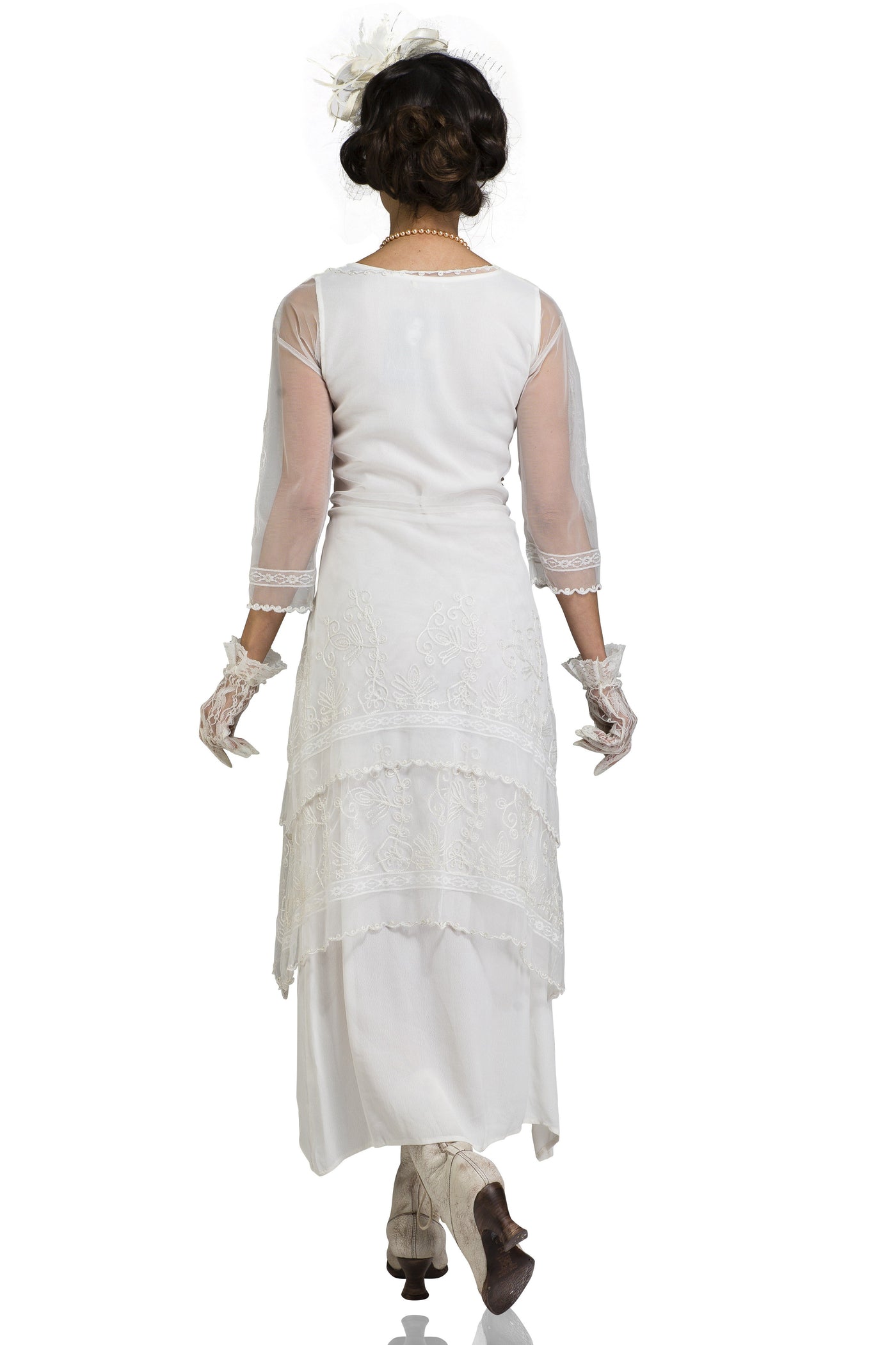 AL-5901 Vintage Titanic Dress in Ivory
