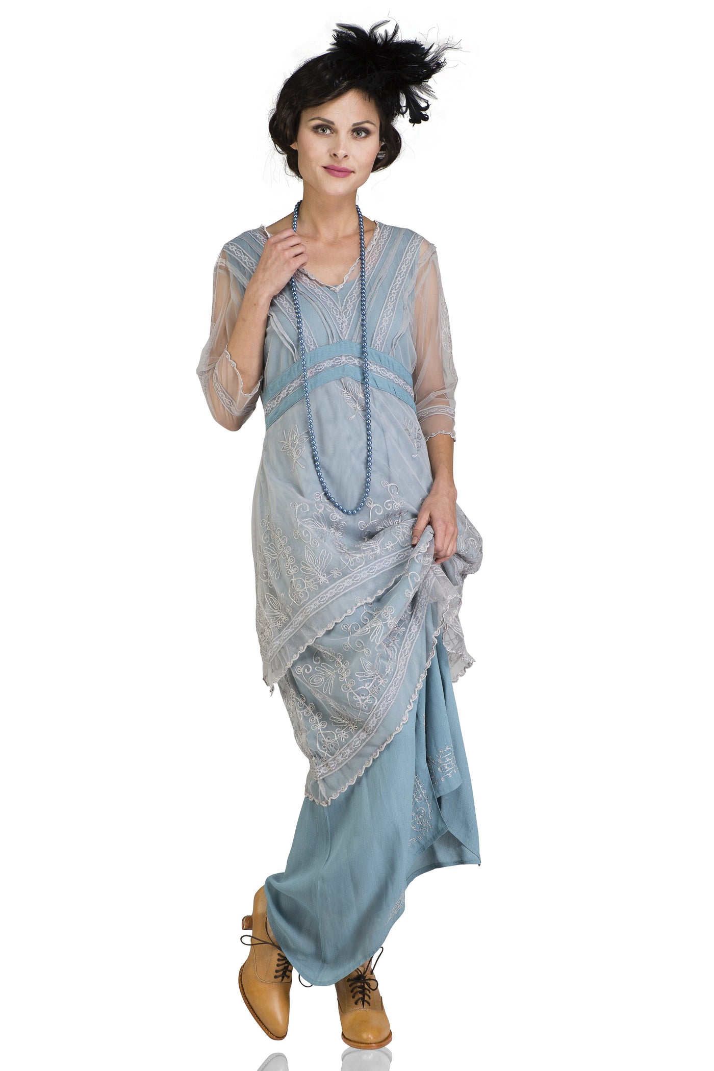 Vintage Titanic Tea Party Dress in Sunrise by Nataya