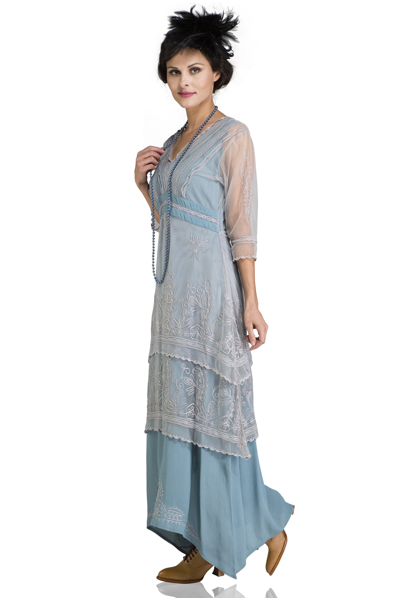 Vintage Titanic Tea Party Dress in Sunrise by Nataya