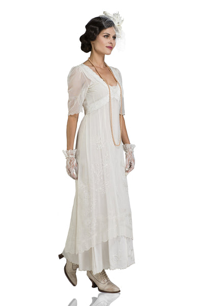 40007 New Vintage Titanic Tea Party Dress in Ivory by Nataya