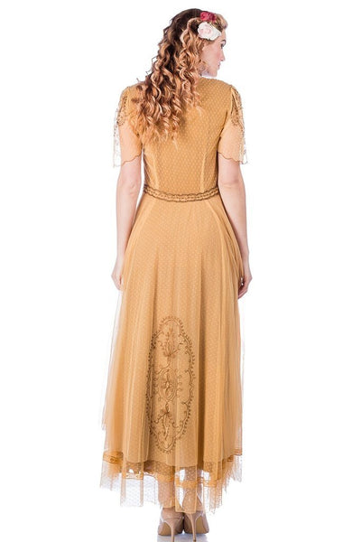 Alice Vintage Style Dress 40815 in Gold by Nataya