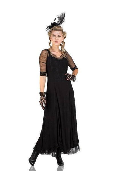 Celine Vintage Style Wedding Gown in Black by Nataya