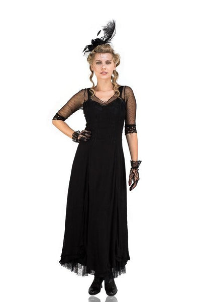 Celine Vintage Style Wedding Gown in Black by Nataya