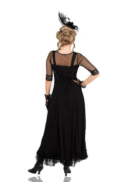 Celine Vintage Style Wedding Gown in Black by Nataya