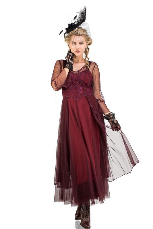 Vivian CL-075 Vintage Style Wedding Gown in Ruby by Nataya