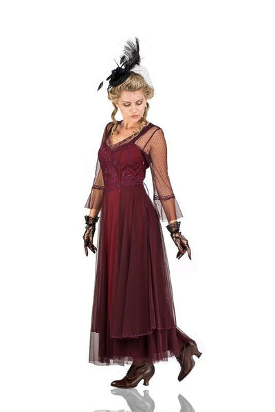 Vivian CL-075 Vintage Style Wedding Gown in Ruby by Nataya