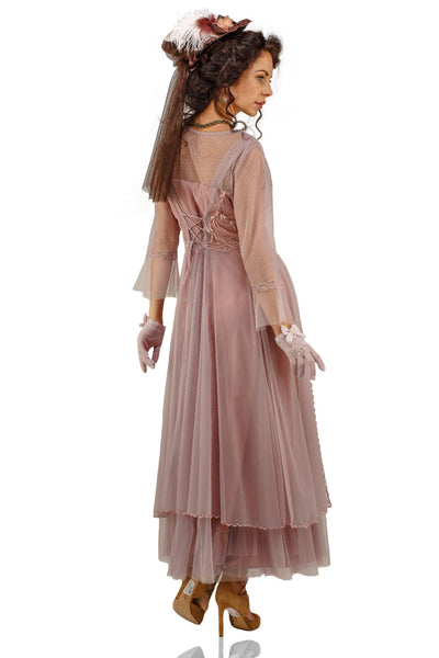 Vivian Vintage Style Wedding Gown in Mauve by Nataya
