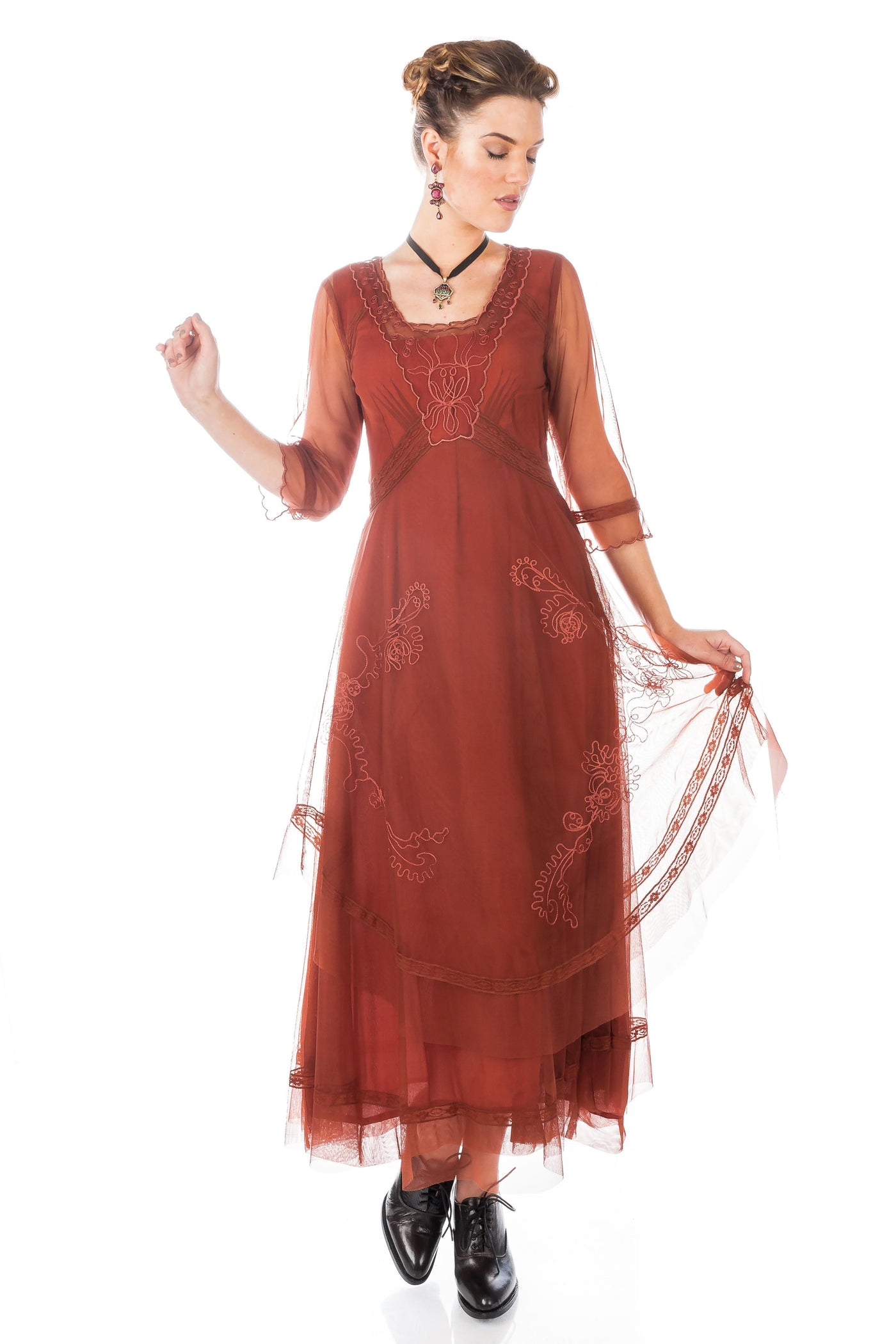 Mary Darling CL-163 Dress in Paprika by Nataya