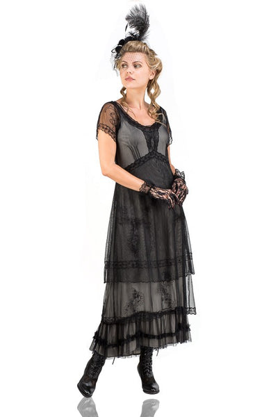 Arrianna CL-169 Vintage Style Party Dress in Black by Nataya