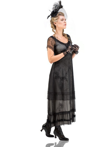 Arrianna CL-169 Vintage Style Party Dress in Black by Nataya