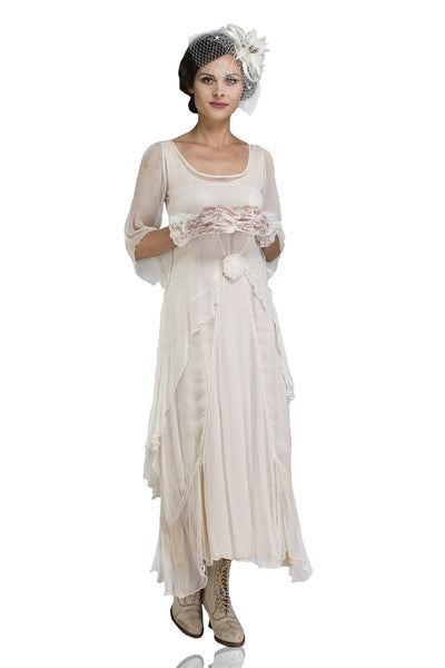 10709 Great Gatsby Party Dress in Ivory by Nataya