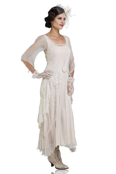 10709 Great Gatsby Party Dress in Ivory by Nataya