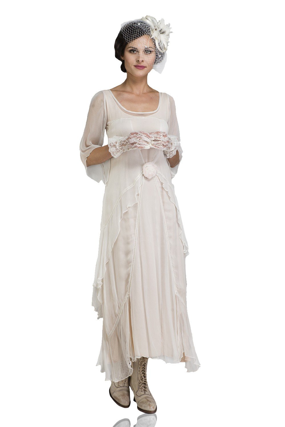 Victorian Wedding Dress in Ivory