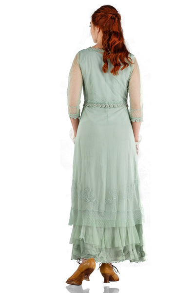 Victorian Dress in Moss