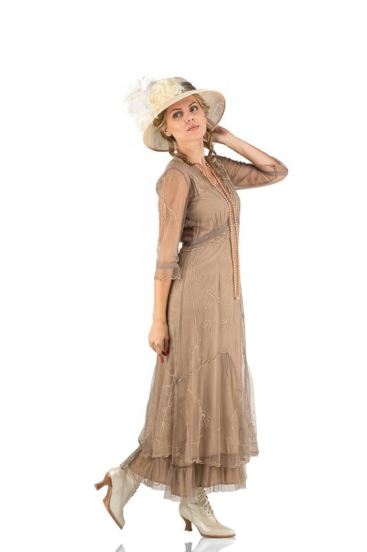 Somewhere in Time Dress CL-509 in Sand by Nataya