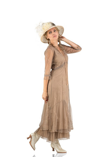 Somewhere in Time Dress CL-509 in Sand by Nataya