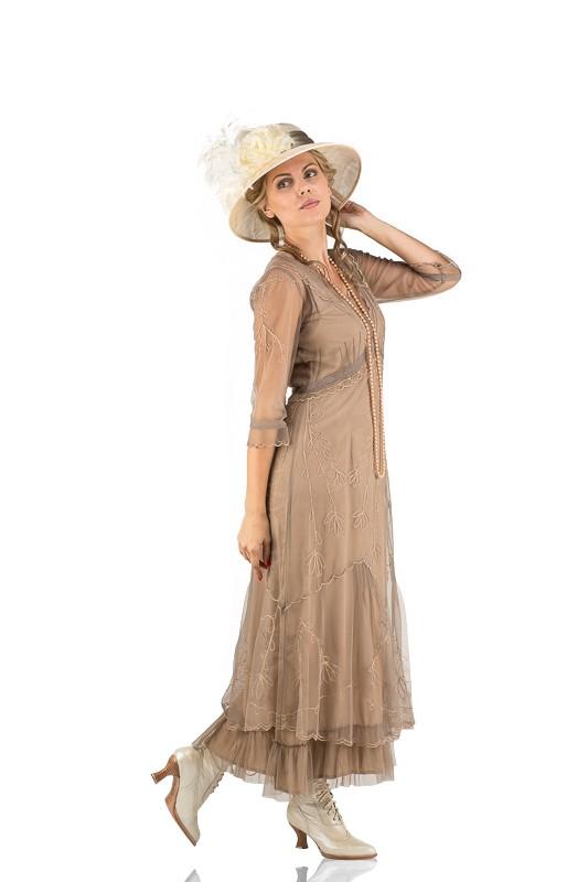 Somewhere in Time Dress CL-509 in Sand by Nataya