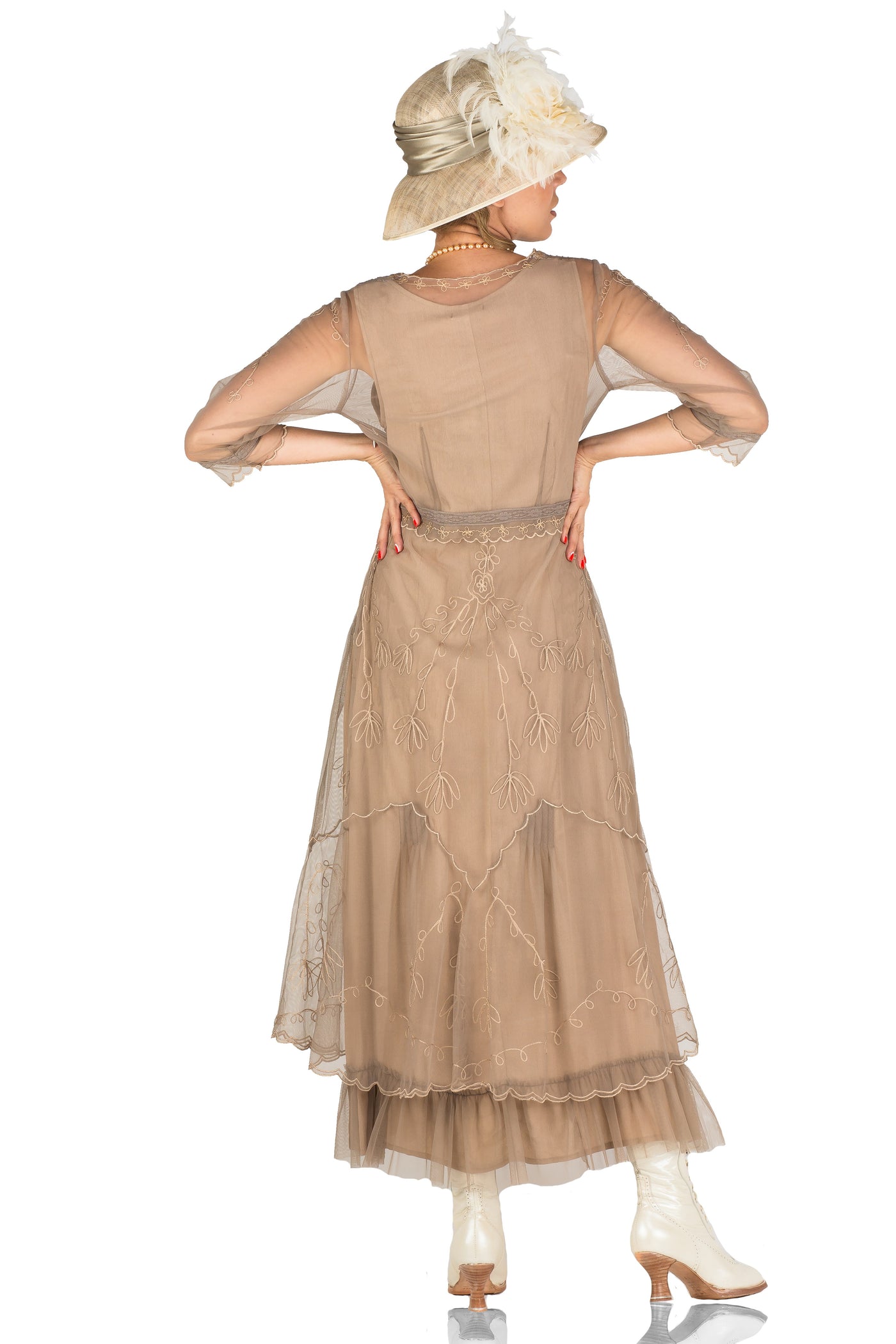 Somewhere in Time Dress in Sand by Nataya