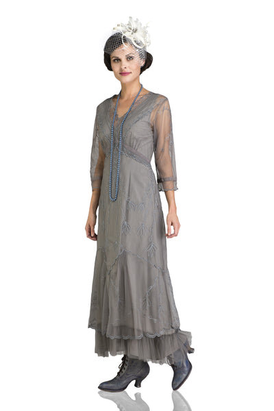 Somewhere in Time Dress CL-509 in Smoke by Nataya