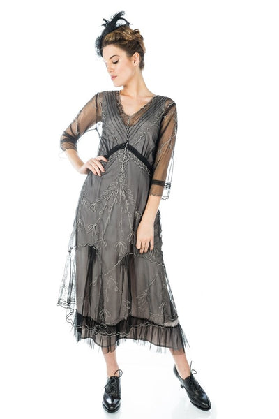Somewhere in Time Dress CL-509 in Black by Nataya