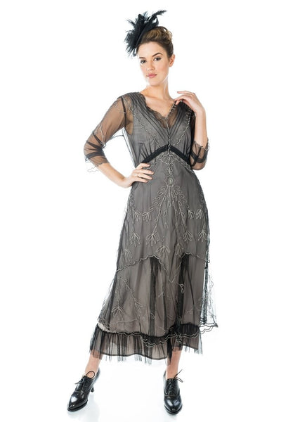 Somewhere in Time Dress CL-509 in Black by Nataya