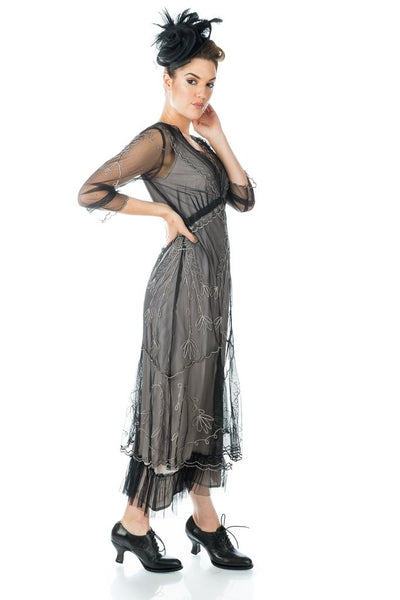 Somewhere in Time Dress CL-509 in Black by Nataya