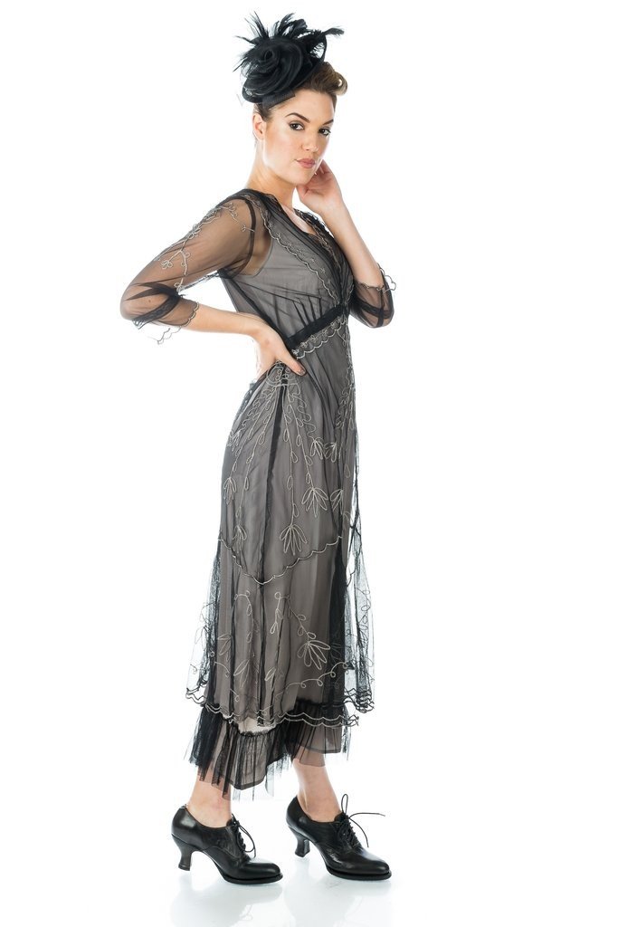 Somewhere in Time Dress CL-509 in Black by Nataya