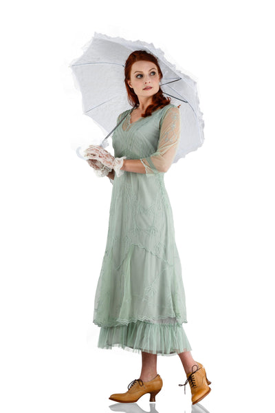 Somewhere in Time Dress CL-509 in Moss by Nataya
