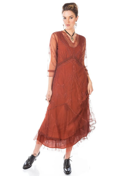 Somewhere in Time Dress CL-509 in Paprika by Nataya