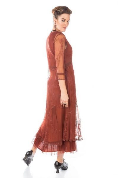 Somewhere in Time Dress CL-509 in Paprika by Nataya