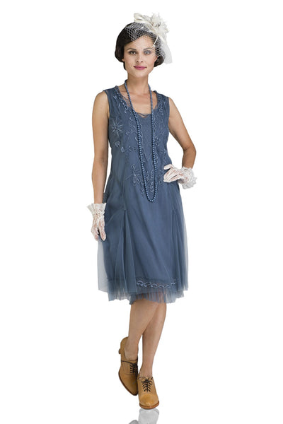 Age of Love Tara AL-254 Vintage Style Party Dress in Sapphire by Nataya