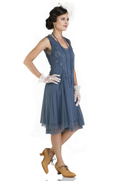Age of Love Tara AL-254 Vintage Style Party Dress in Sapphire by Nataya
