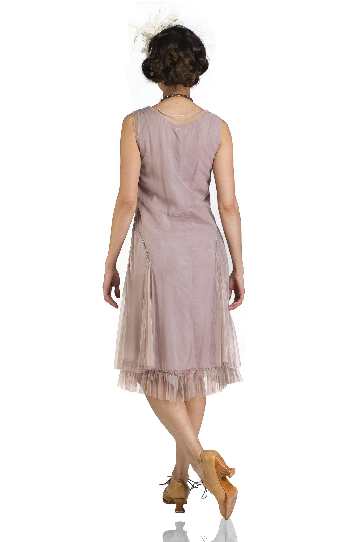 Tara Vintage Style Party Dress in Amethyst by Nataya