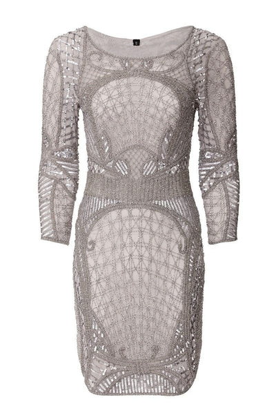 New York Flapper Style Dress in Grey