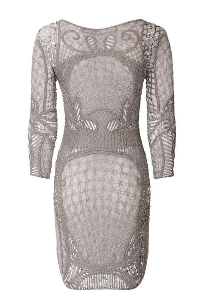 New York Flapper Style Dress in Grey