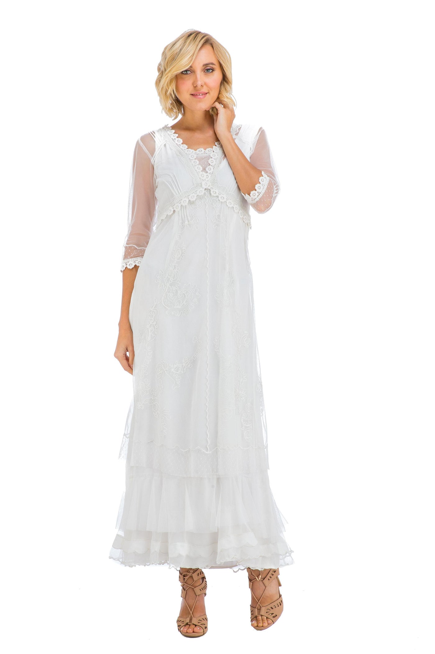 Victorian Wedding Dress in Ivory