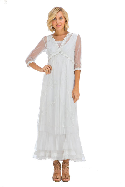 Victorian Wedding Dress in Ivory