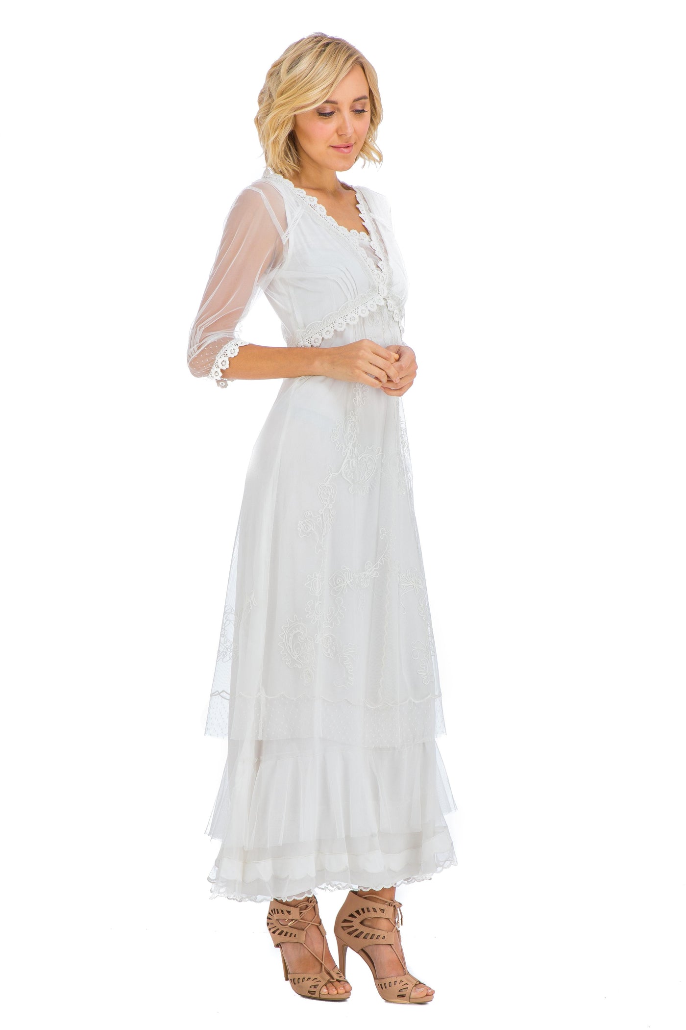 Victorian Wedding Dress in Ivory