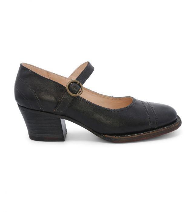 Twigley Vintage Style Heels in Black Rustic