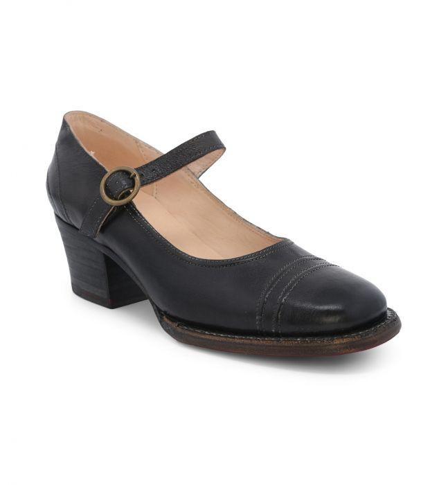 Twigley Vintage Style Heels in Black Rustic