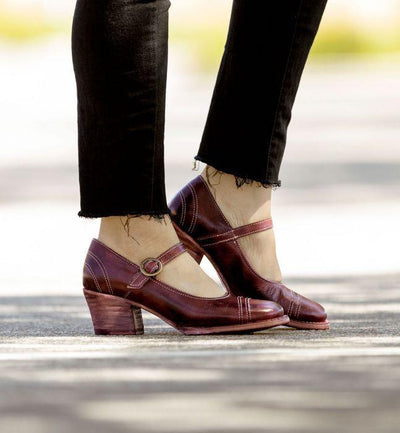 Twigley Vintage Style Heels in Scarlett Rustic
