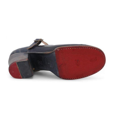 Twigley Vintage Style Heels in Navy Rustic