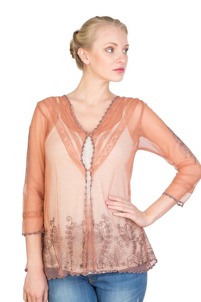 Titanic Vintage Inspired Top in Rose-Silver by Nataya