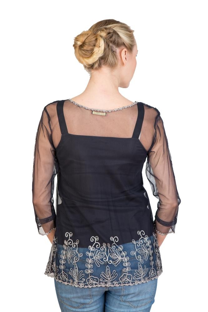 Titanic Vintage Inspired Top in Sapphire by Nataya