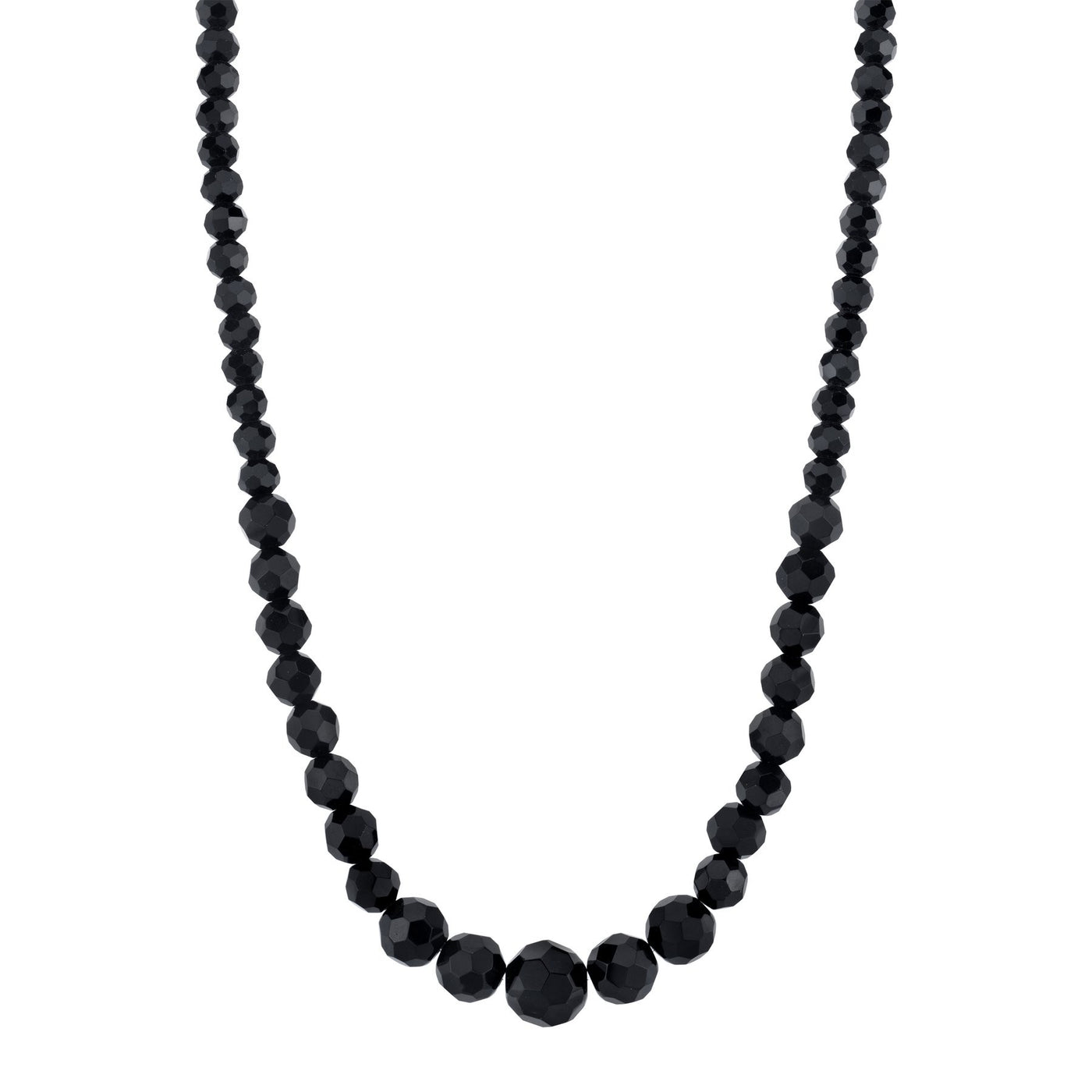 Downton Abbey Black Beaded Necklace