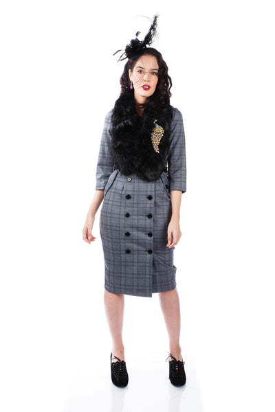 Lana Dress in Grey by Sheen Clothing