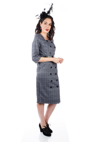 Lana Dress in Grey by Sheen Clothing