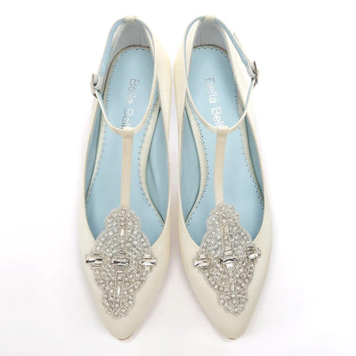 Art Deco Great Gatsby Bridal Shoes in Ivory