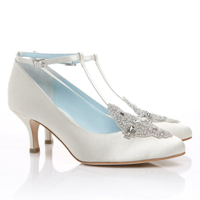 Art Deco Great Gatsby Bridal Shoes in White